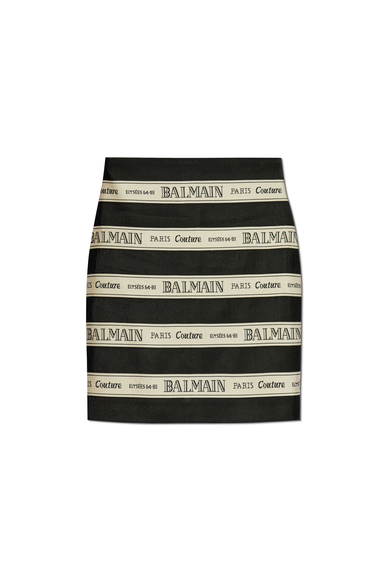 Black Skirt with stripe pattern Balmain - Vitkac Canada
